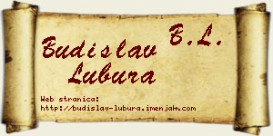 Budislav Lubura vizit kartica